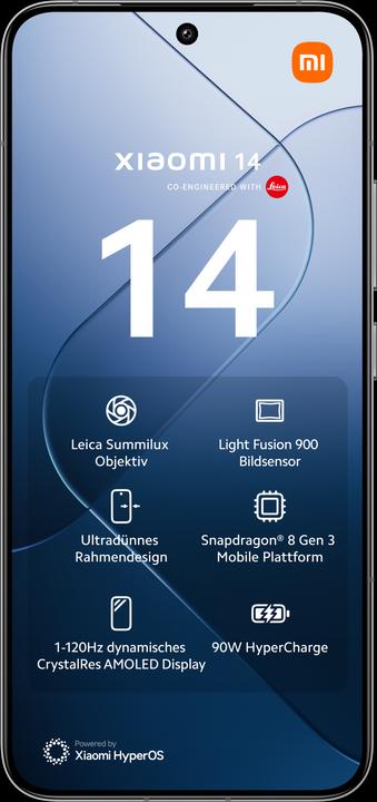 Immagine prodotto Xiaomi 14 con lo scooter elettrico 4 Lite (512 GB, Bianco, 6.36", Doppia SIM, 50 Mpx, 5G)