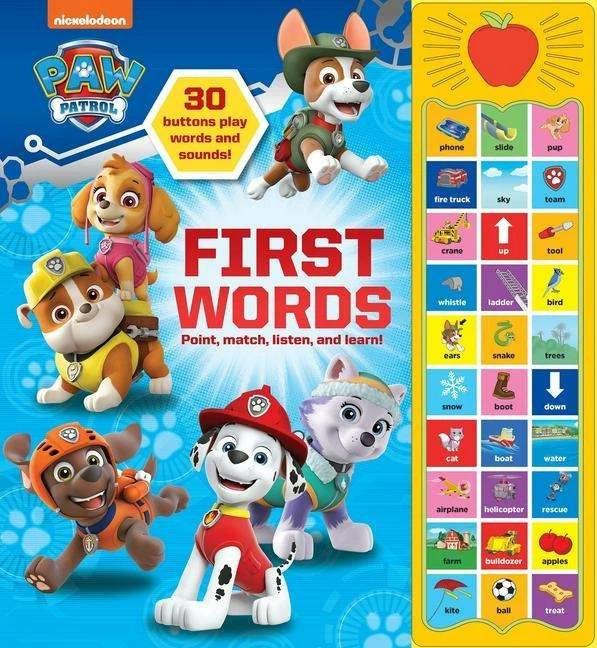 Produktbild Nickelodeon PAW Patrol: First Words Sound Book (Englisch, Fabrizio Petrossi, Harry Moore, Pi Kids, MJ Illustrations, Jason Fruchter, 2021)
