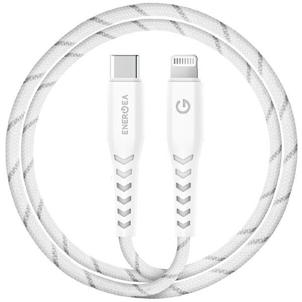 Energea cable Nyloflex USB-C - Lightning C94 MFI 1.5m biały/white (1.50 m, USB 3.2 Gen 1)