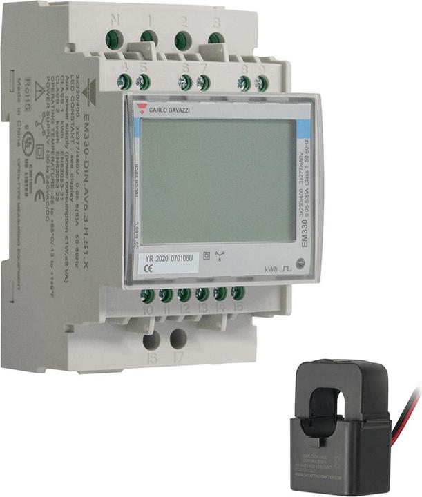 Immagine prodotto Wallbox Misuratore di potenza trifase fino a 250A, EM330 (0.05 A)