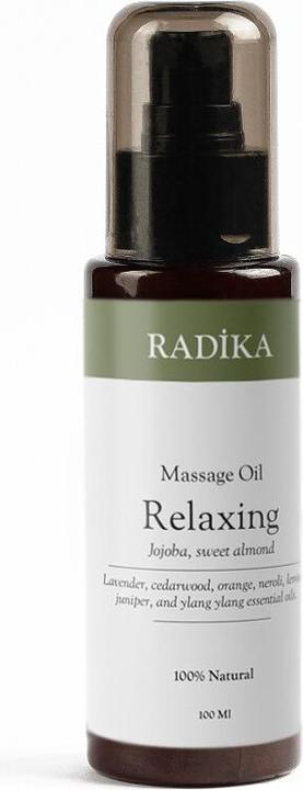 Radika Massageöl, Entspannendes Massage-Öl, 100% Rein, BIO, natürlich, 100 ml (100 ml)