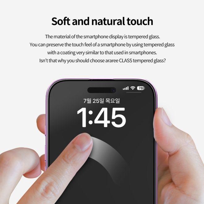 Produktbild Araree CLASS Panzer Glas Displayschutz Easy Install Kit (1 Stück, Apple iPhone 16 Pro Max)