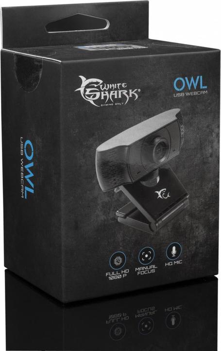 Actual product image White Shark Webcam Owl, FULL HD sensor, CMOS 2.0 Mpix, SONIX 2279 + 2053, Noise reduction (2.10 Mpx)
