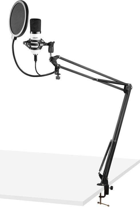 Actual product image Vonyx Condenser Microphone CMS300W Studio Set White