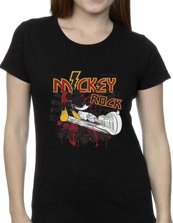 Immagine prodotto Disney Mickey Mouse Smash Guitar Rock Maglietta Donna (M)