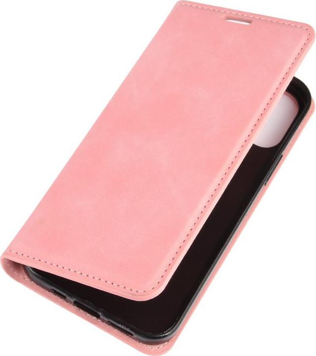 Produktbild Cover-Discount iPhone 12 / 12 Pro - Seidige Stand Flip Case Hülle rosa (Apple iPhone 12, Apple iPhone 12 Pro)