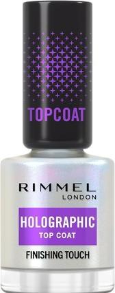 Rimmel London Vernis à ongles holographique Top Coat (Blanc, Top coat)