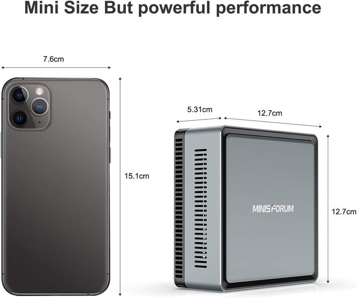 Produktbild Minisforum U820 Mini PC (i5-8279U, 16GB Ram, 256GB SSD)