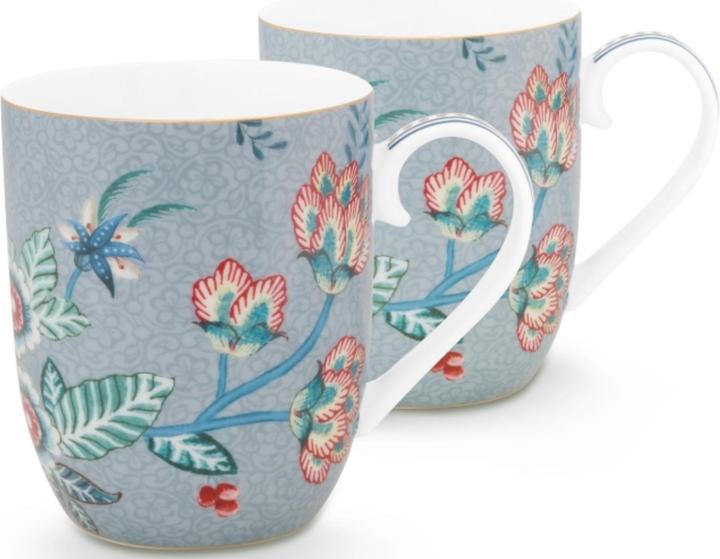 Actual product image PIP Studio Flower Festival Mug Light Blue 145ml Set2 (145 ml, 1 x)