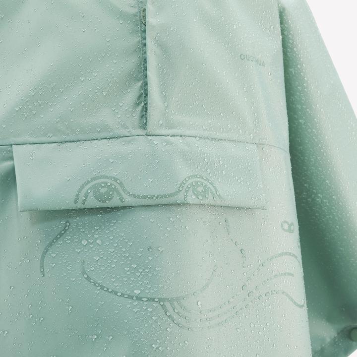Produktbild Quechua Poncho Regencape Kinder Gr. 92–116 Bergwandern - MH100 grün