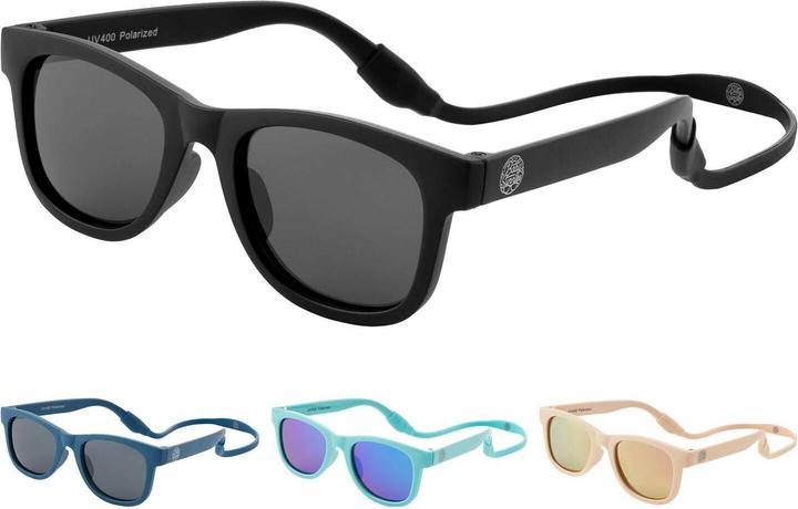 Actual product image Baby Sunnies Baby-Sonnenbrille mit Band Schwarz