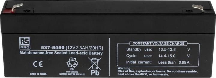 Actual product image Rs Pro RS Sealed lead-acid battery,12V 2.3Ah (12 V, 2300 mAh)