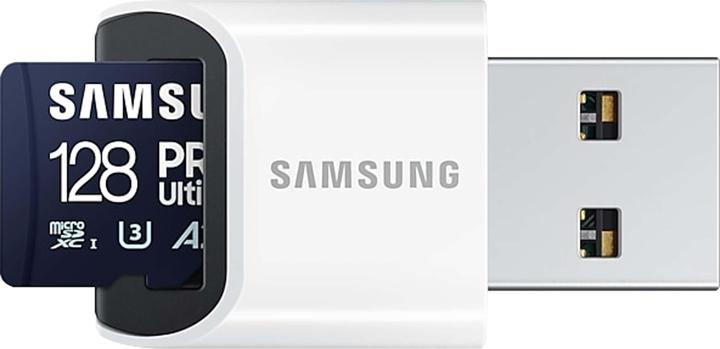Produktbild Samsung PRO Ultimate mit Cardreader (128 GB, microSDXC, U3, UHS-I)