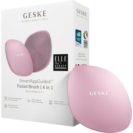 Konjac Sponge Szczoteczka do czyszczenia twarzy 4w1 Geske z Aplikacją (różowy)