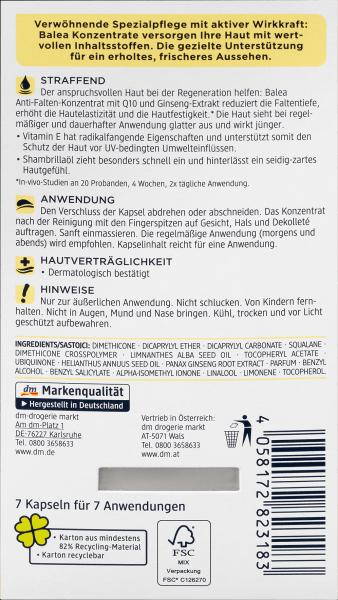 Image du produit dm Balea Concentré Q10 anti-rides