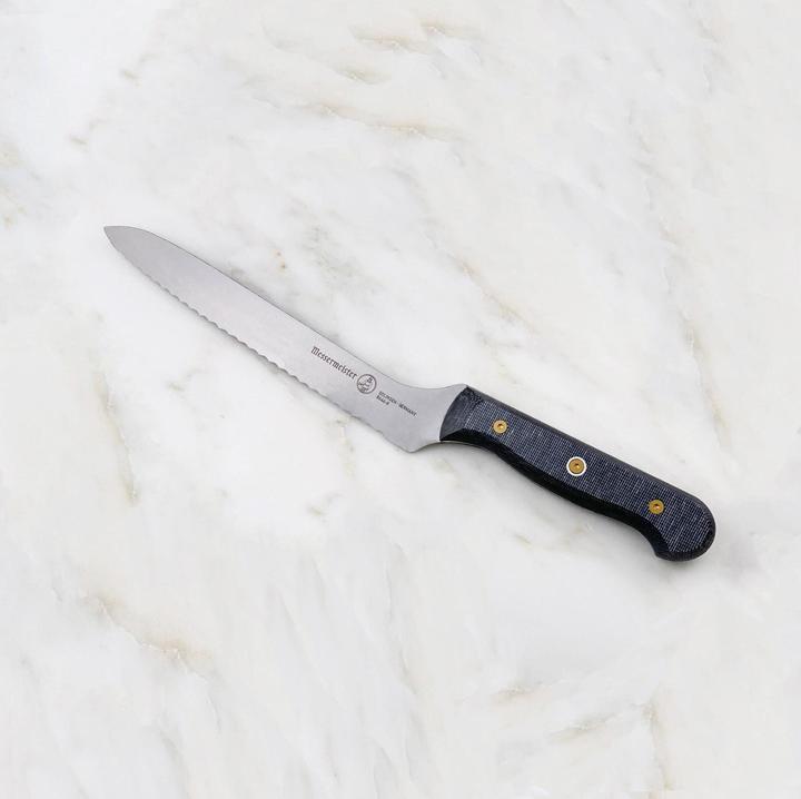 Image du produit Messermeister Couteau à pain Custom 20 cm, Gris/Noir (20 cm)