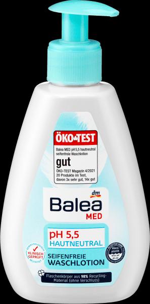 Actual product image dm Balea MED Washing Lotion pH 5.5 Skin Neutral Soap Free (Soap lotion, 300 ml)