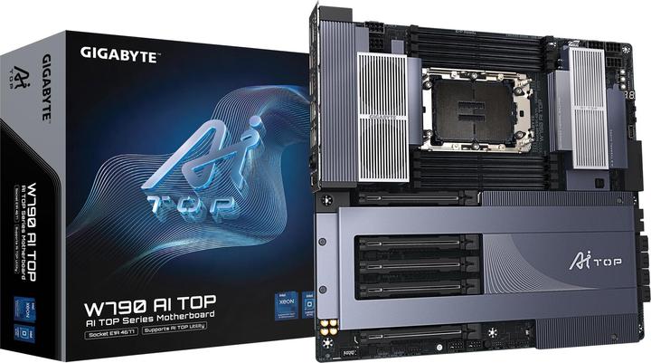Actual product image Gigabyte 4677 W790 AI TOP E-ATX (LGA 4677, Intel W790, E-ATX)
