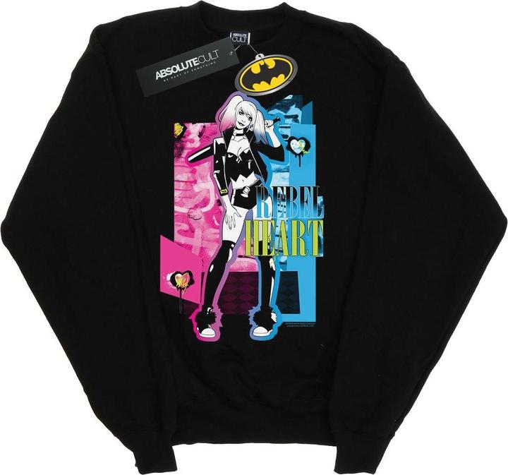 Image du produit - Sweat HARLEY QUINN REBEL HEART - Fille (152, 158)