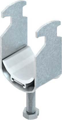 Produktbild Niedax NIE BK58AL HammerfuÃ-BÃ¼gelschelle fÃ¼r 1 Kabel D54-58mm Aluminium