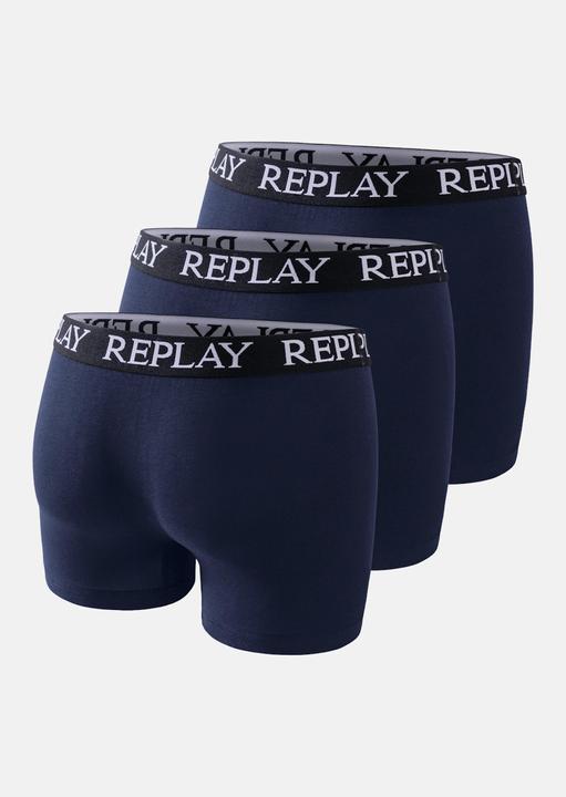 Produktbild Replay Trunk BOXER Style 01/C Basic Cuff Logo im 3er Pack (XXL, 3er Pack)