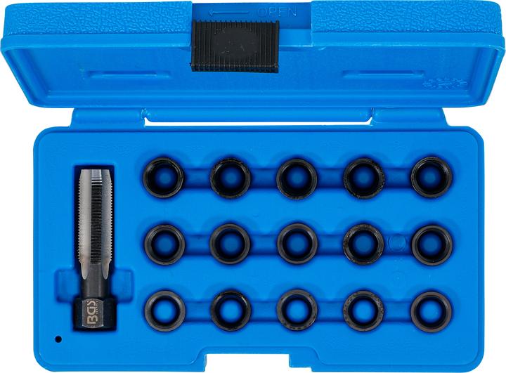 Image du produit BGS Kit de réparation pour filet de bougie M14 x 1,25 mm 16 pièces