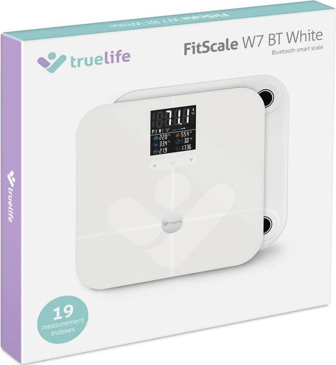 Image du produit Truelife Pèse-personne max. 180 kg FitScale W7 BT white retail (180 kg)