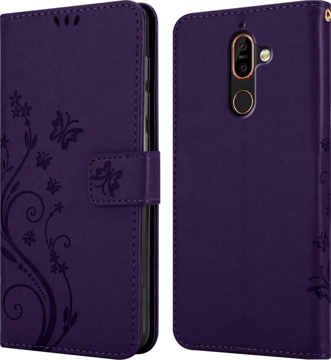 Image du produit Cadorabo Étui Flower Book pour Nokia 7 PLUS (Nokia 7 Plus)