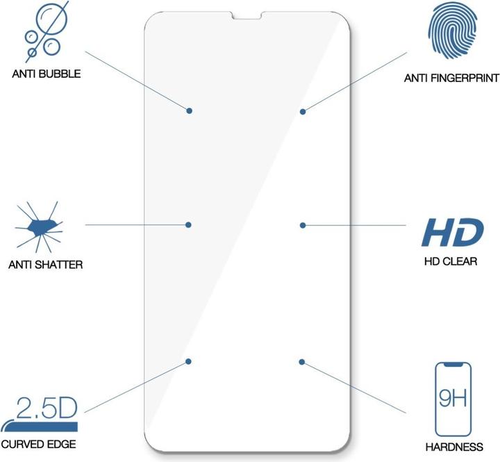 Immagine prodotto Woodcessories 2.5D Premium Clear Glass iPhone X/XS Clear Screen Protector Mobile/Smartphone Apple 1 pezzo(i) (1 Pezzo/i, Apple iPhone X, Apple iPhone XS)