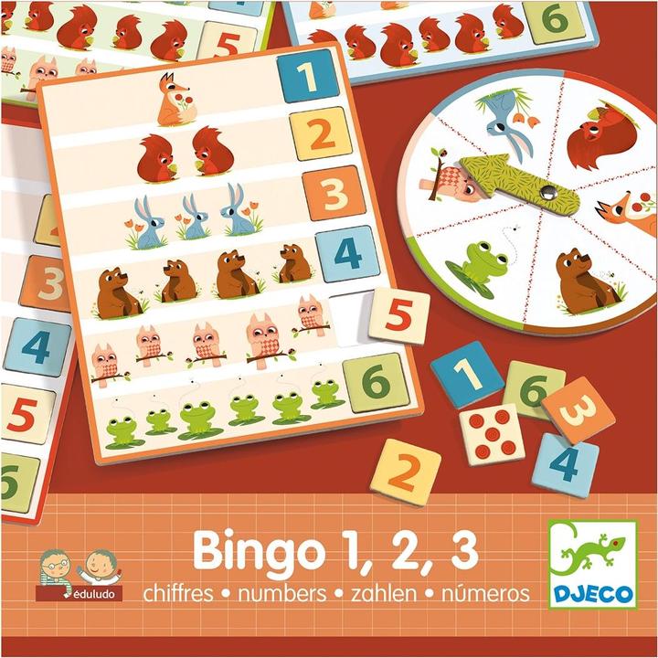 Actual product image Djeco Bingo 1, 2, 3 (Multilingual)