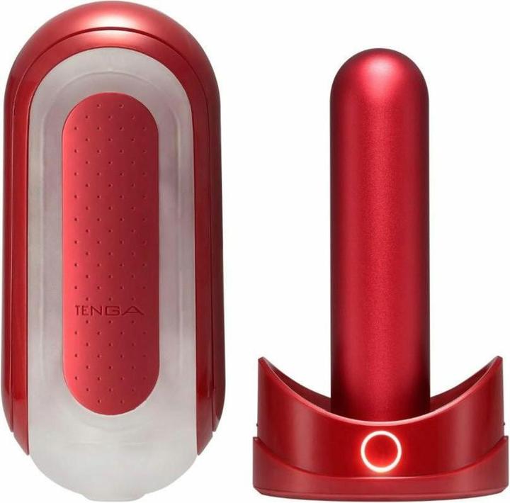 Actual product image Tenga Flip 0 Red Warmer