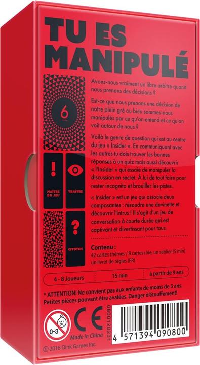 Actual product image Pixie Games Insider (French)