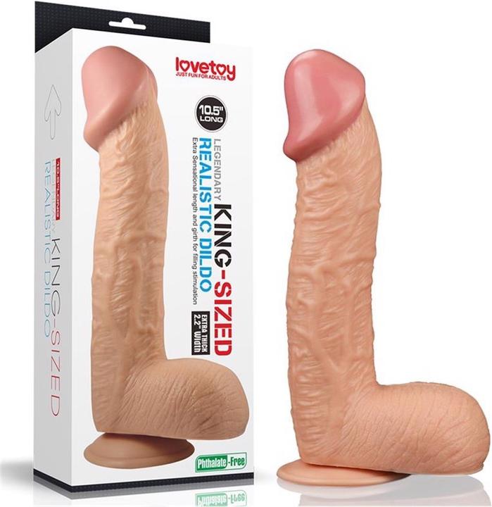 Lovetoy Dildo Flesh King 10.5"