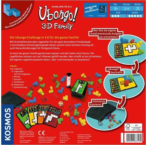 Immagine prodotto Kosmos Ubongo! Famiglia 3D (Tedesco)