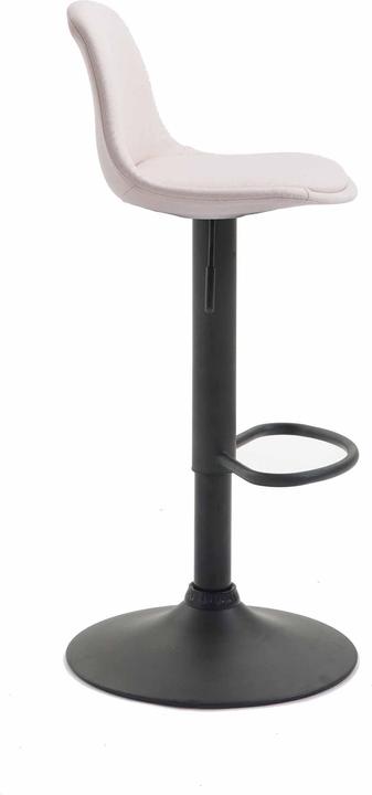 Image du produit CLP Tabouret de bar Kiel tissu noir, crème