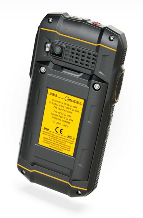 Actual product image I.safe Mobile IS530.2 Ex-protected smartphone Ex Zone 2, 22 11.4 cm (4.5 inch) (64 GB, Black, 4.50", Dual SIM, 13 Mpx, 4G)