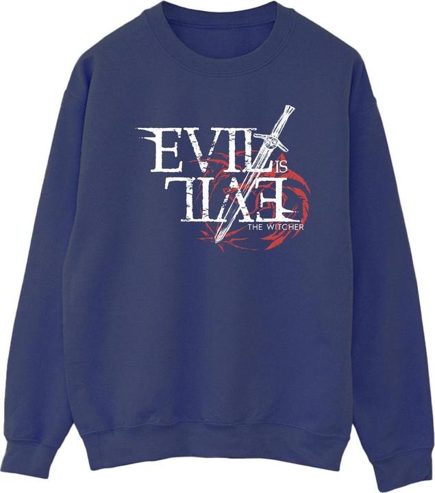 Produktbild Netflix The Witcher Evil Is Evil Sweatshirt (S)