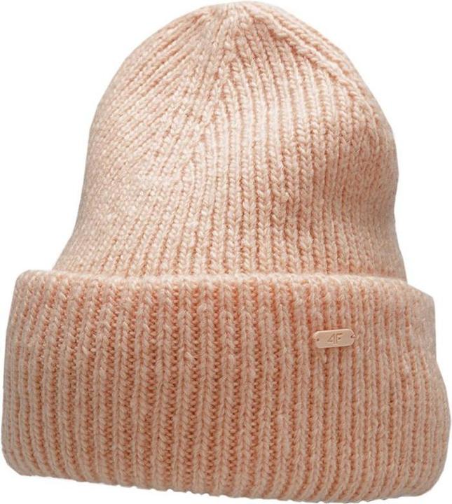 4F Damenmütze Lachs melange H4Z22 CAD005 64M (S)