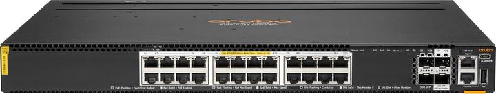 Actual product image HPE Aruba 24p Smart Rate /2nd /5G/10G PoE and 2p and 2p Switch (24 Ports)