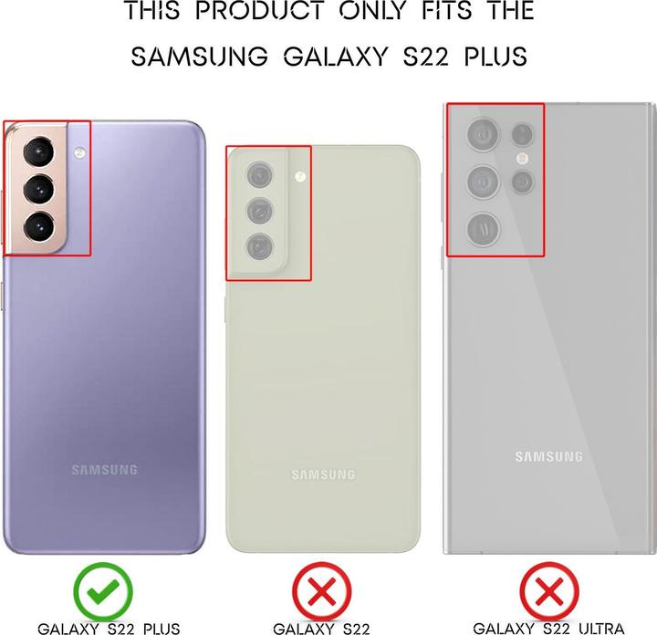 Image du produit Nalia Étui en silicone pour téléphone portable, aspect cuir (Samsung Galaxy S22+)