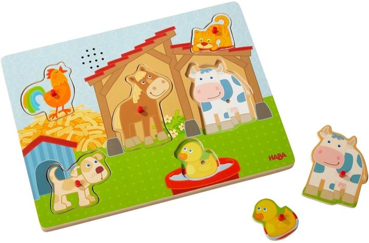 Actual product image Haba Sound grasping puzzle (6 pieces)