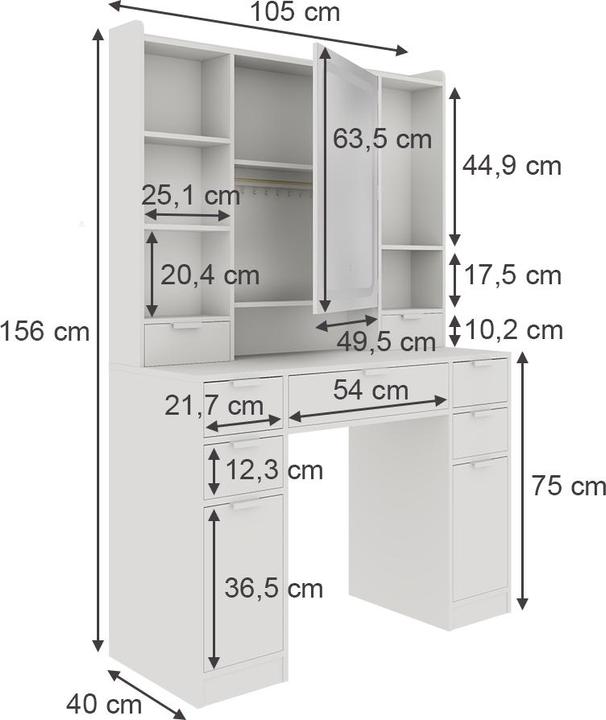 Produktbild Vichy Solea (105 x 40 x 156 cm)