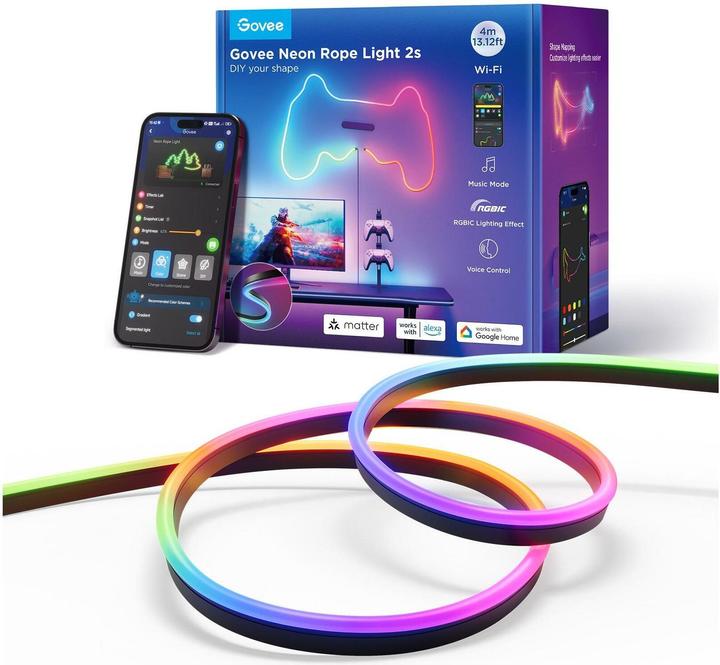 Actual product image Govee LED Stripe Neon (RGBIC, 400 cm, Indoor, Outdoor)