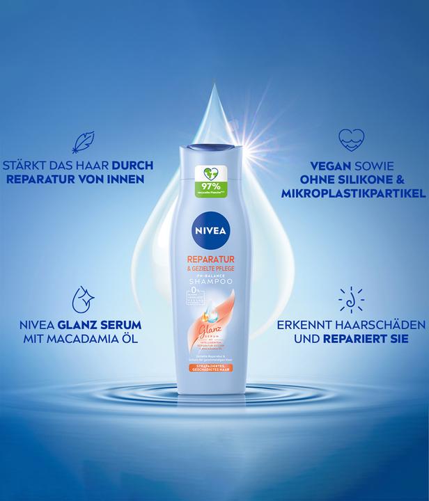 Actual product image NIVEA Repair & Targeted Care Shampoo pH Optimal (250 ml)