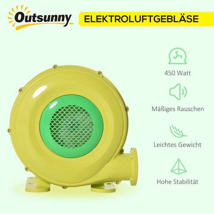 Produktbild Outsunny Gebläsepumpe ABS Gelb+Grün
