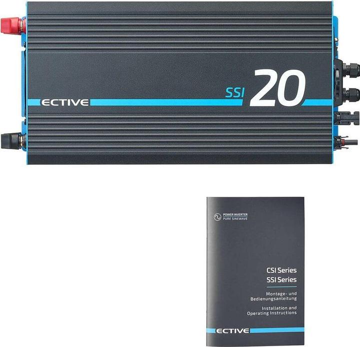 Image du produit Ective SSI 20 Onduleur sinusoïdal 24V 230V 2000W Inverter MPPT Régulateur de charge solaire