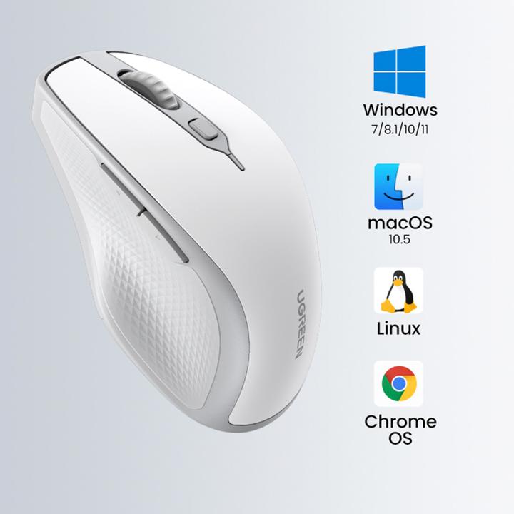Produktbild Ugreen Wireless mouse MU101 2.4G (White) (Kabelgebunden)