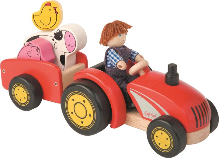 Spielba Trattore con rimorchio+costruttore