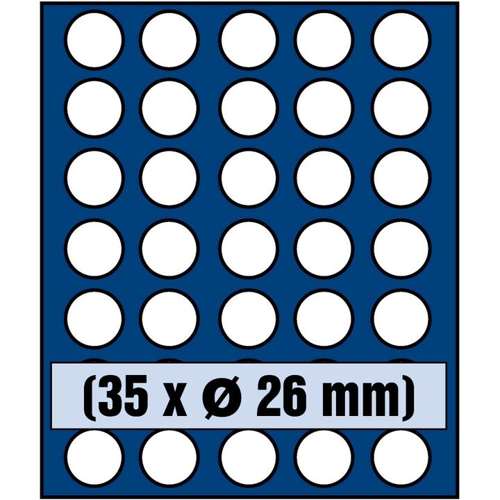 Safe Tableau für 35 Münzen bis 26 mm Ø