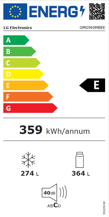 Energie-Label LG InstaView GMG960MBEE (638 l)